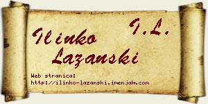 Ilinko Lazanski vizit kartica